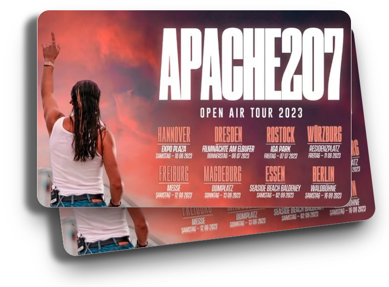 2 Tickets für Apache 207